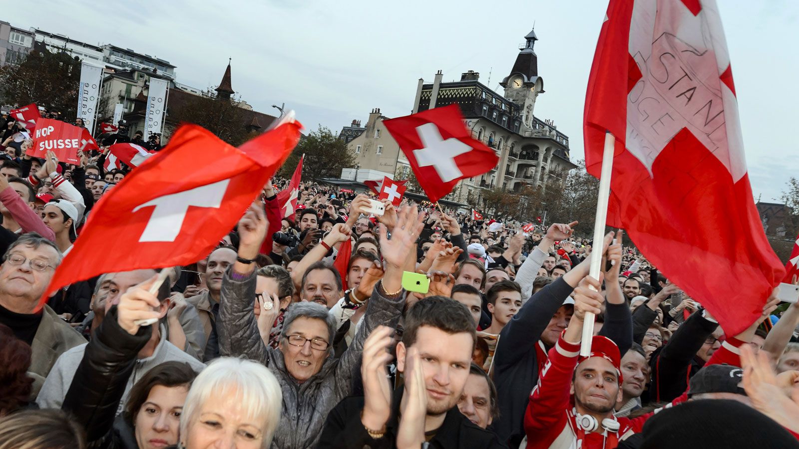 Recibimiento a Suiza en Lausana