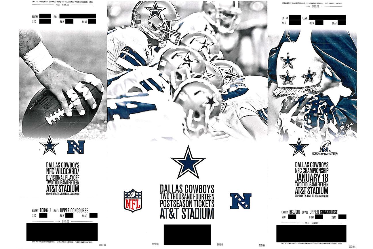 Dallas Cowboys include playoff tickets in package to season-ticket holders