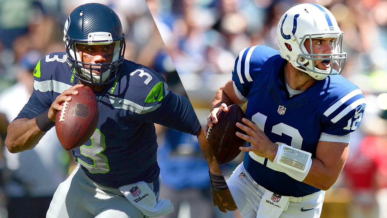 Russell Wilson vs. Andrew Luck: Breaking down the numbers