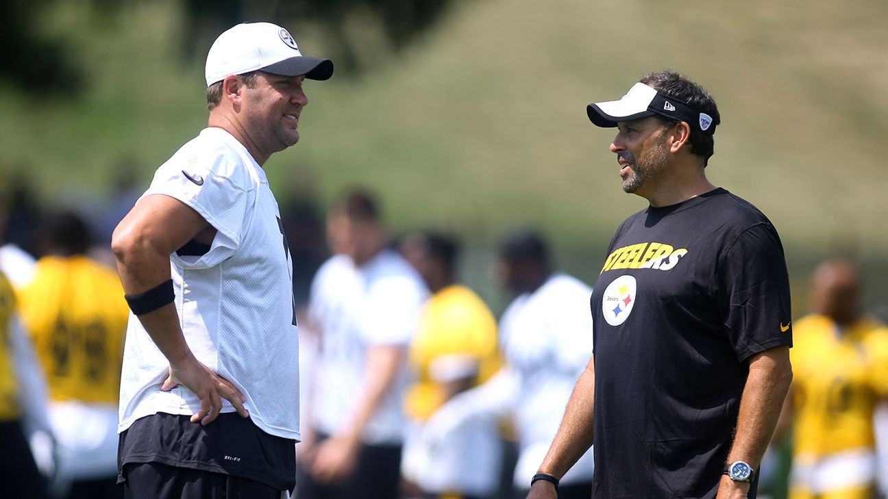 Ben Roethlisberger, Todd Haley finishing each other's sentences
