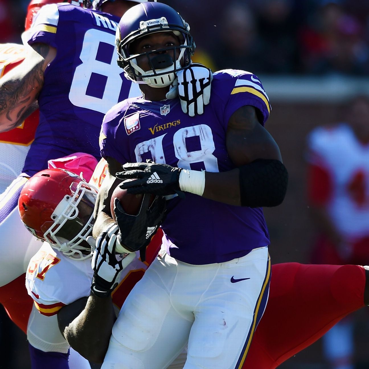 Peterson aims to move up all-time rushing list