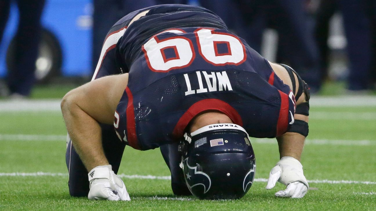 Texans defensive end J.J. Watt not practicing at start of OTAs