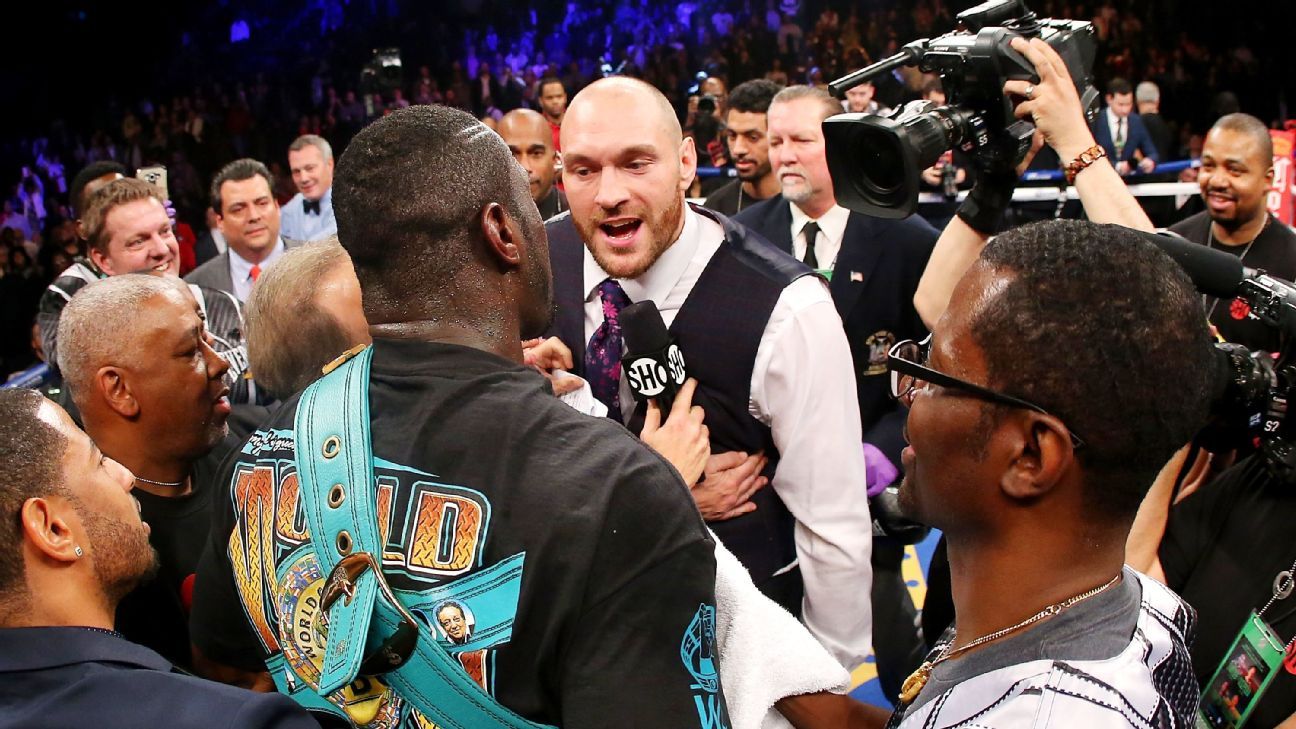 Tyson Fury sería la primera alternativa para Deontay Wilder