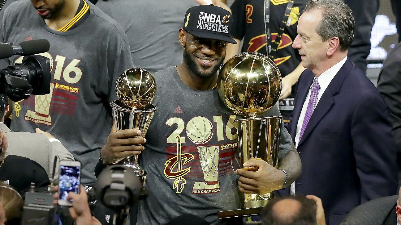 LeBron James of Cleveland Cavaliers named unanimous NBA Finals MVP