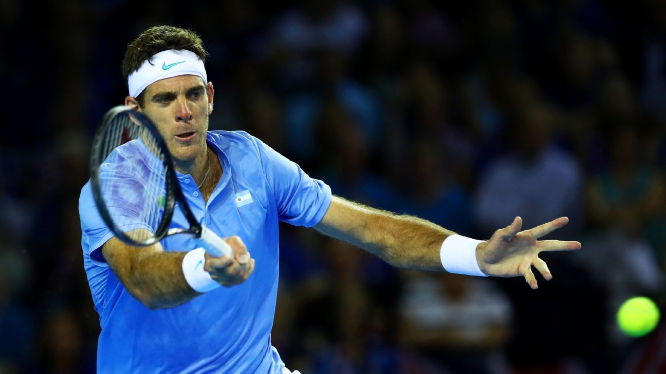 Argentina's Juan Martín del Potro beats Great Britain's Andy Murray in five-set Davis Cup epic before Kyle Edmund loses in Glasgow