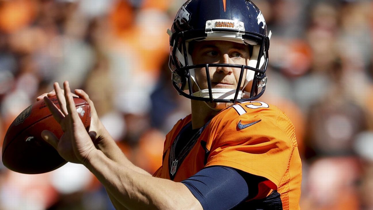 Trevor Siemian of Denver Broncos to start Thursday vs. San Diego Chargers