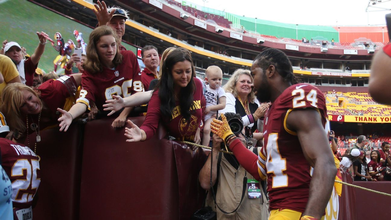 Redskins DB Norman ruled out with concussion