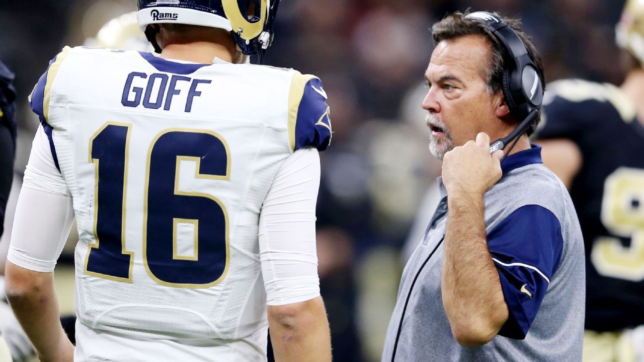 Rams QB Jared Goff shows flashes, but can't keep up in blowout loss