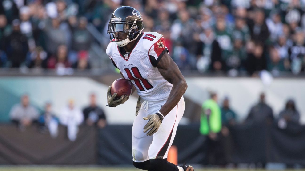 Julio Jones (turf toe) won't practice Wednesday