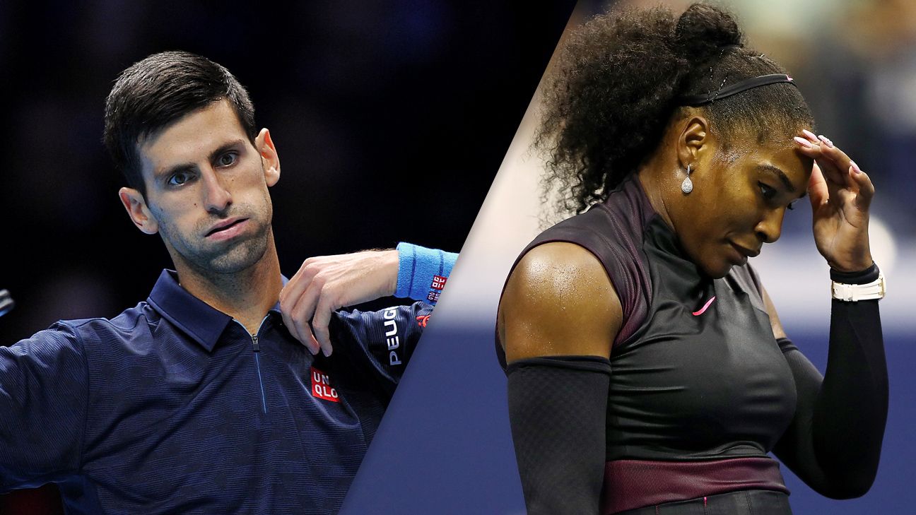 Djokovic, Serena find themselves in precarious situations - ESPN