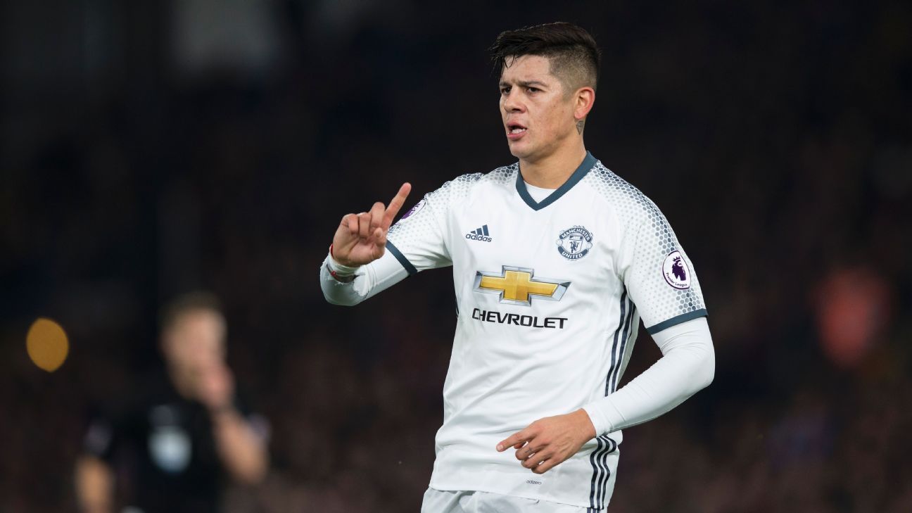 Rojo supports United with fans at Stoke