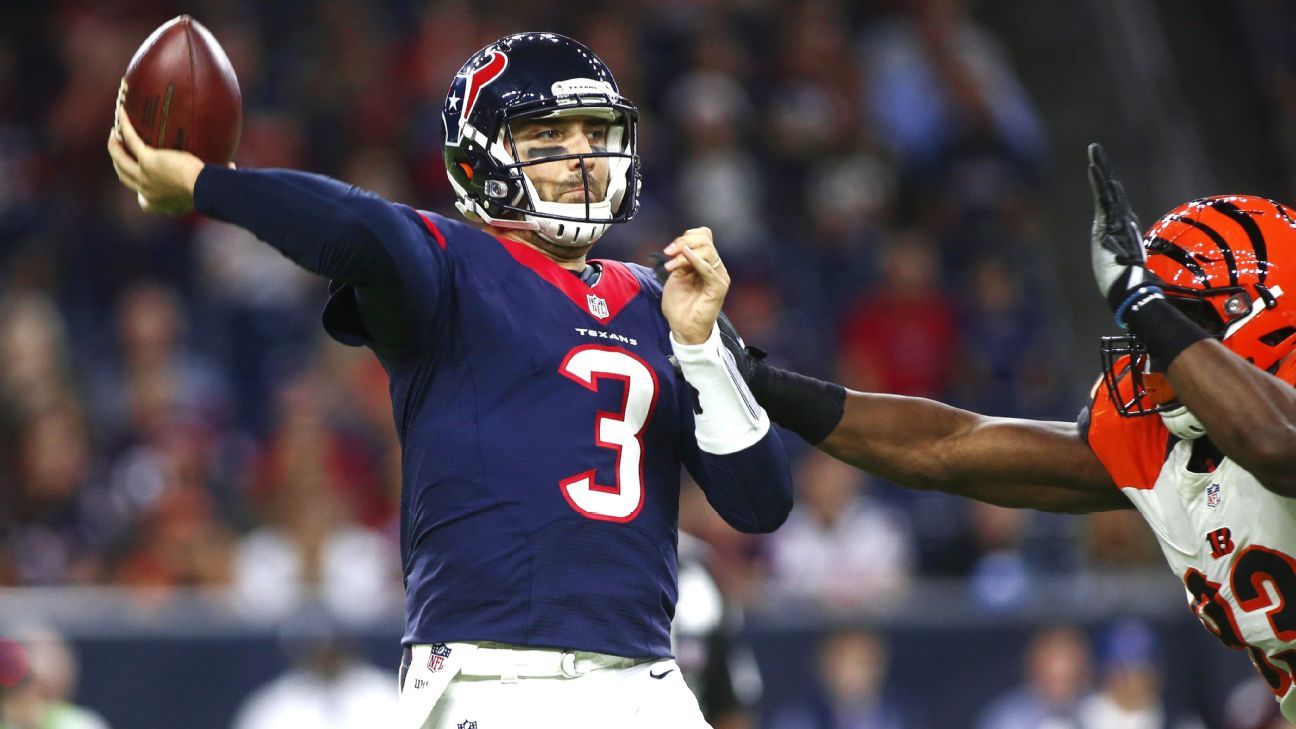Tom Savage will start for Houston Texans in Week 17