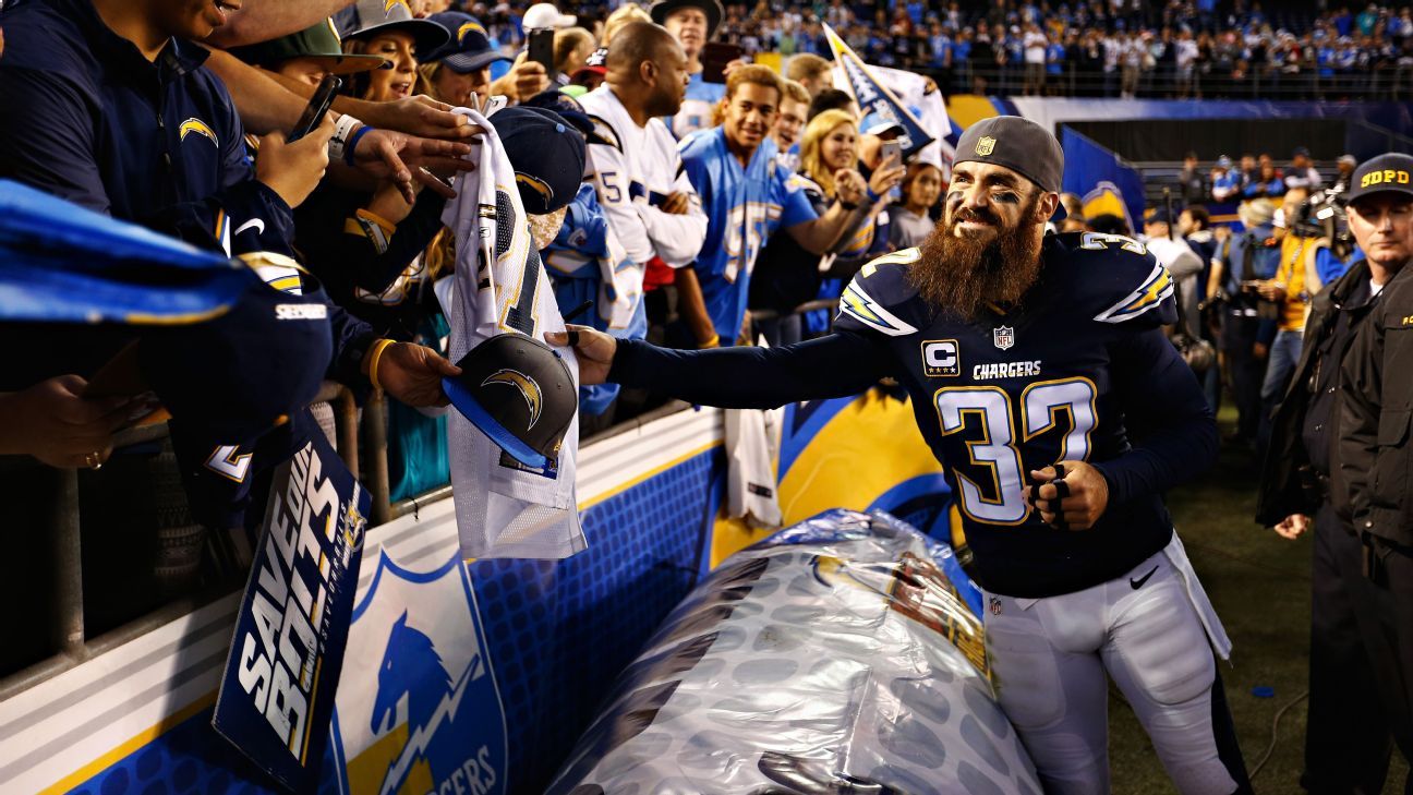 Chargers fine, send All-Pro safety Weddle to IR