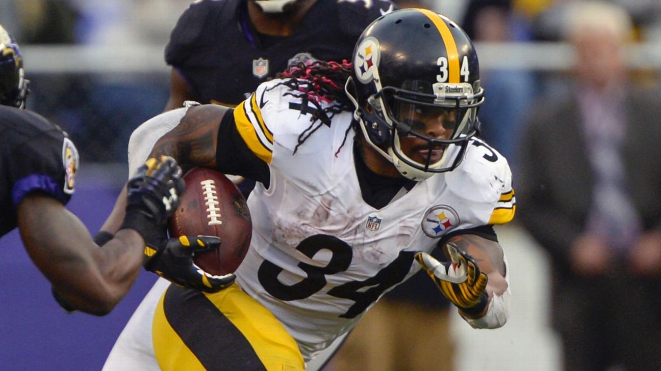 Pittsburgh Steelers clown DeAngelo Williams about his age