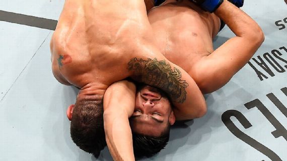 Weidman's Third Round Sumbission of Gastelum