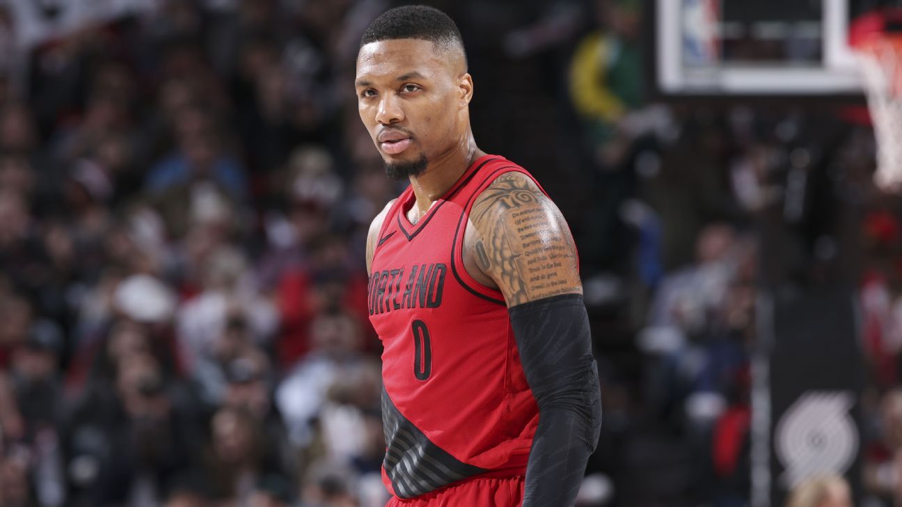 Damian Lillard returns tonight against the Cavaliers.