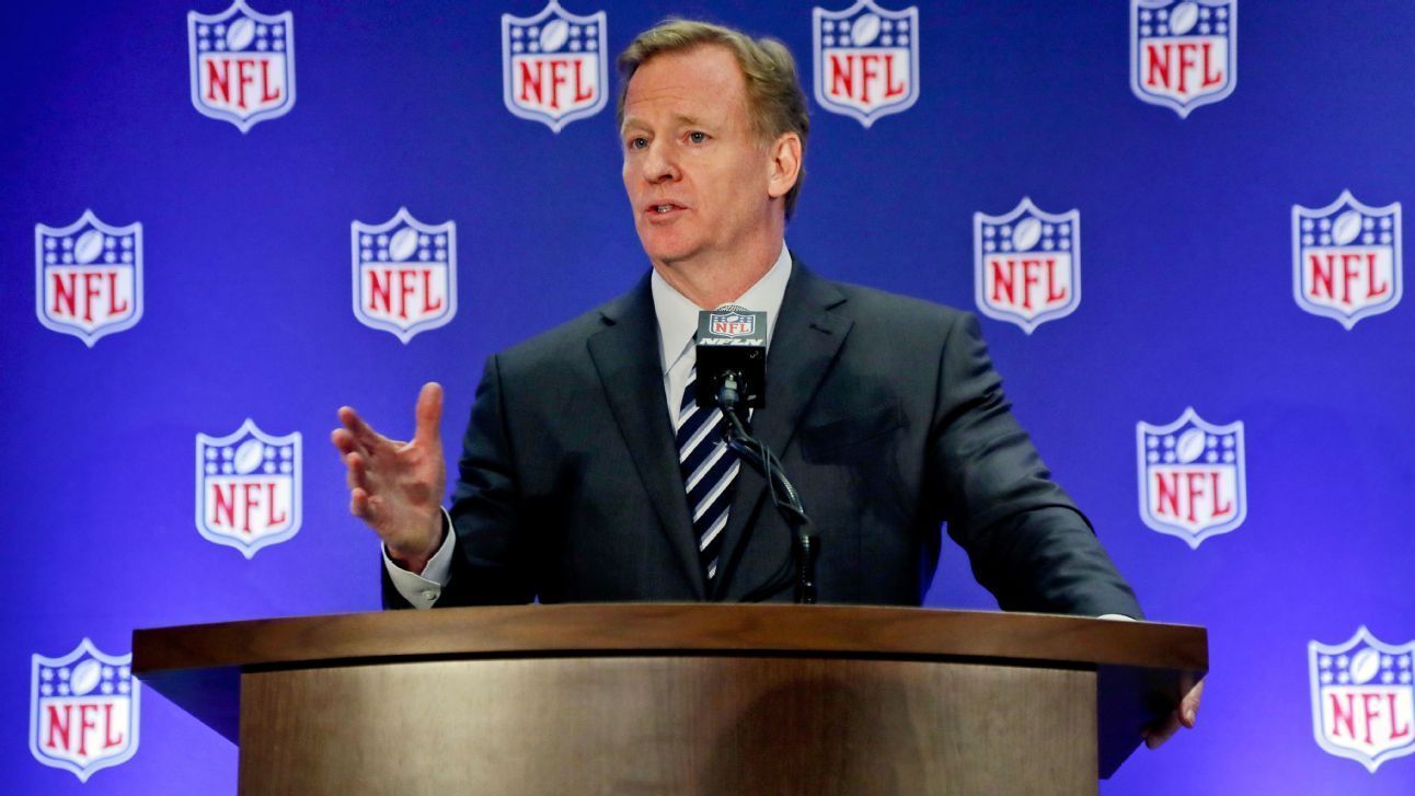 El comisionado Roger Goodell asegura que la NFL aún domina la TV pese a caída de audiencia
