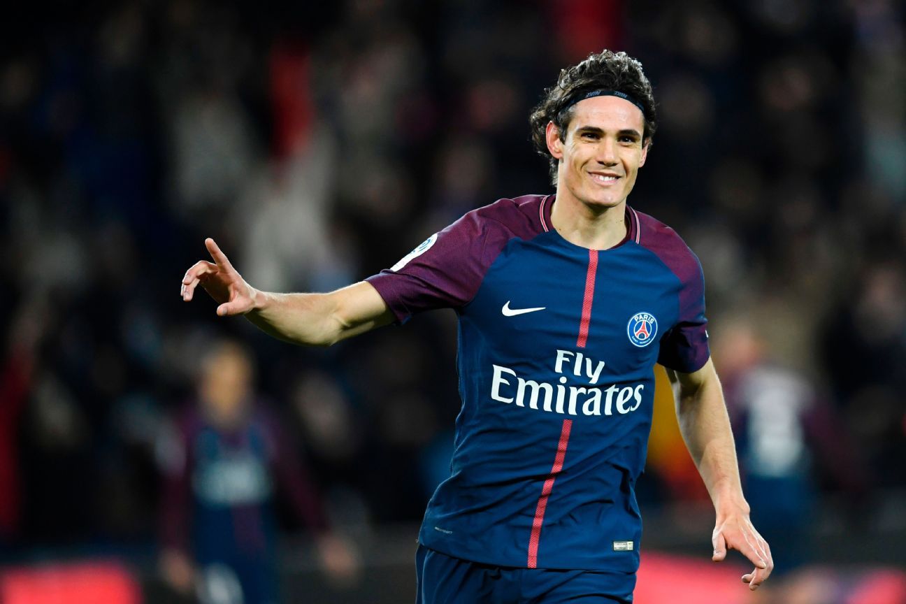 Edinson Cavani del PSG es posible sustituto de Antoine Griezmann en el Atlético de Madrid