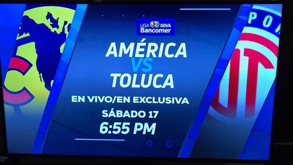 Partido entre América y Toluca cambia de horario