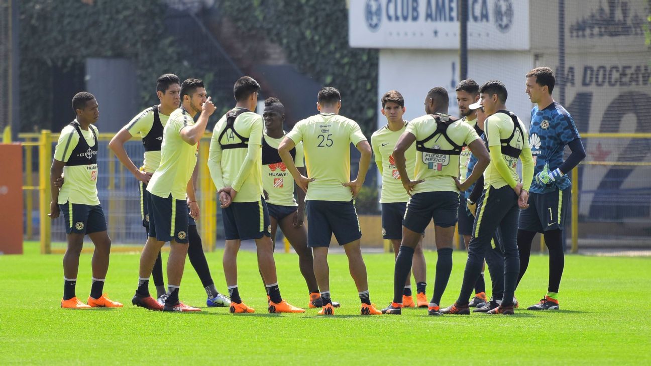 Aguilera e Ibarra regresan a entrenamientos del América que ya cuenta con plantel completo