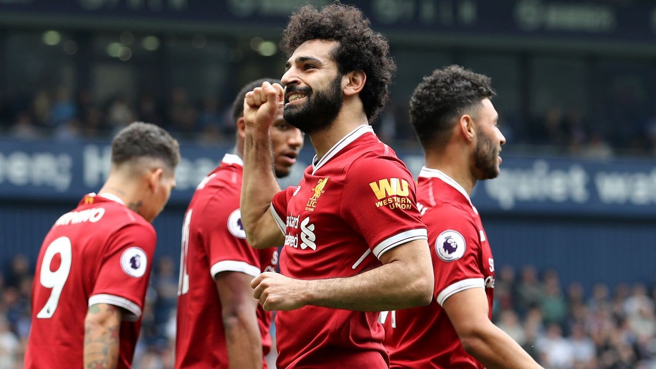 Liverpool's Mohamed Salah equals Premier League record in draw vs. West Bromwich Albion