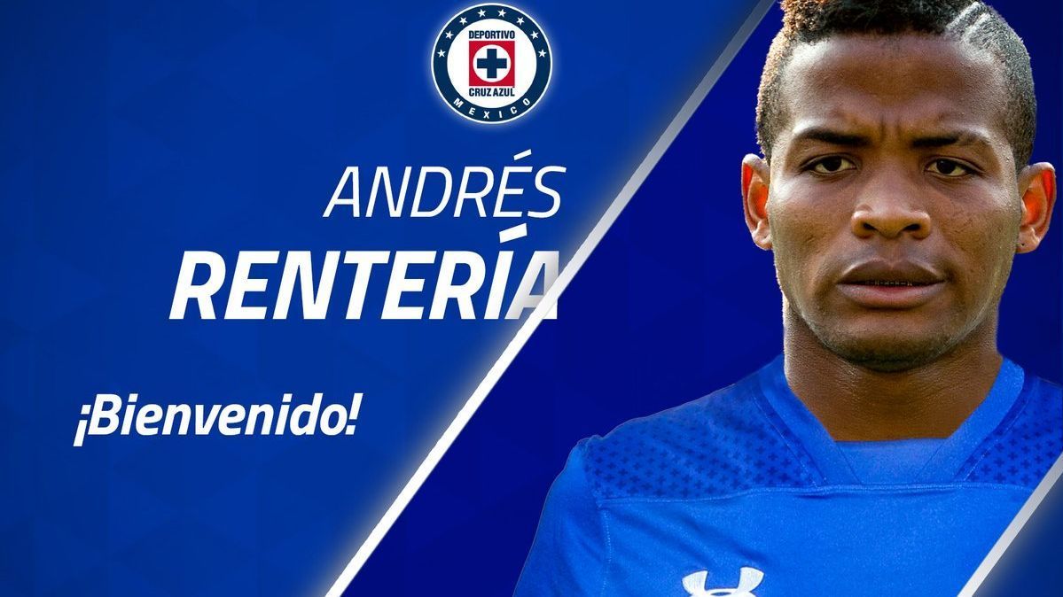 Cruz Azul anuncia a Andrés Rentería como refuerzo