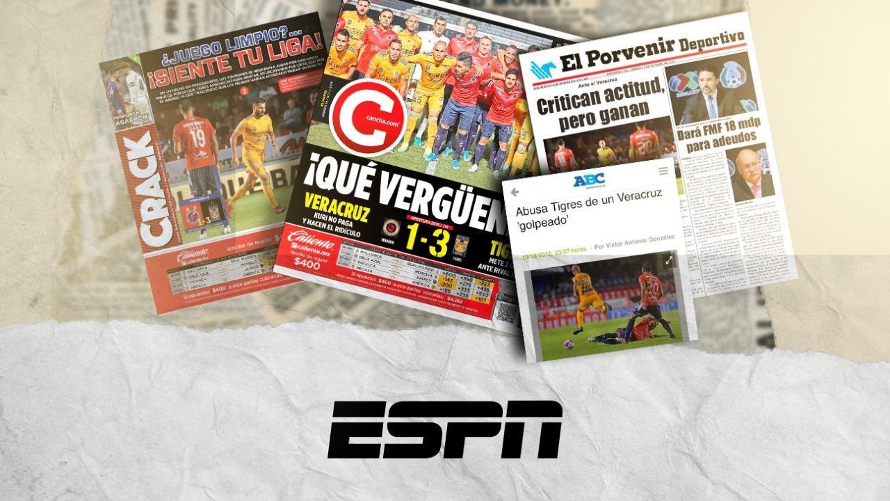Prensa de Monterrey 'revienta' a Tigres por marcarle a un Veracruz 
