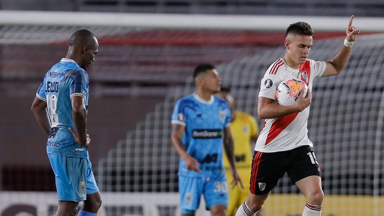Borré y Carrascal marcaron en la paliza de River ante Binacional