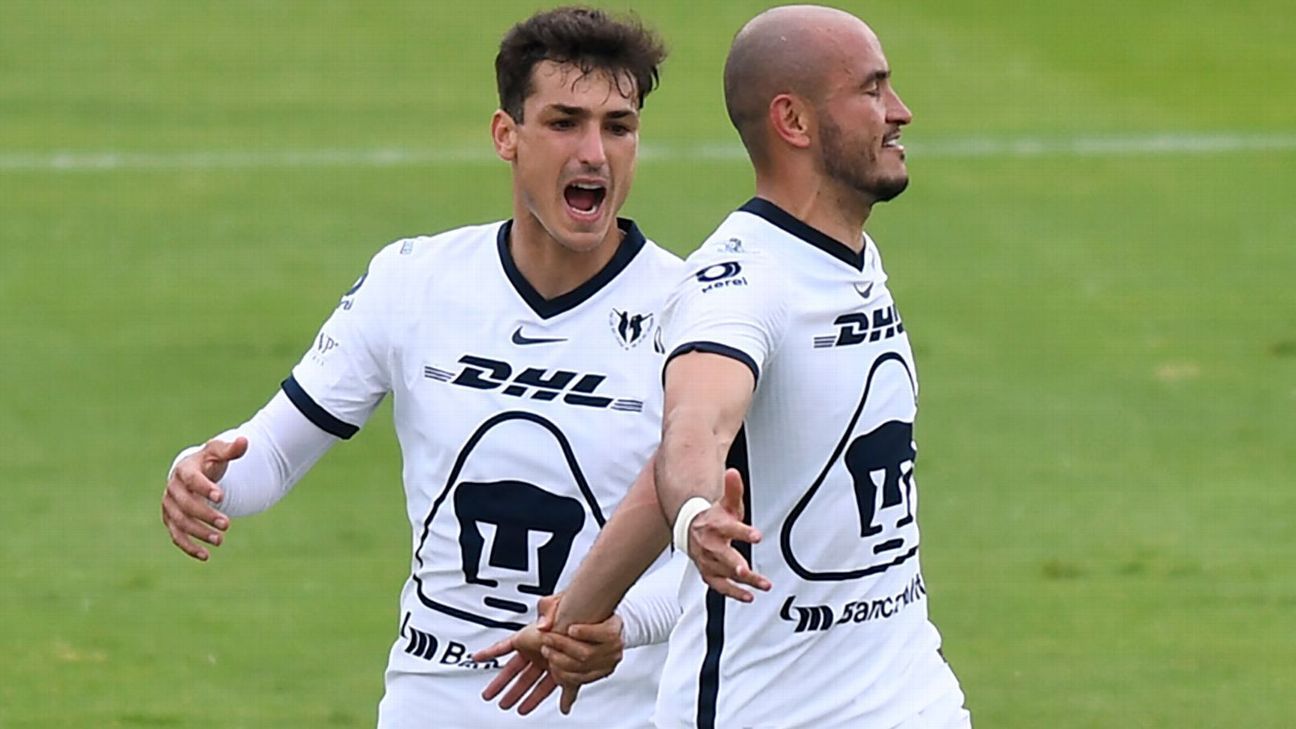 Juan Dinenno y Carlos González, segundo mejor ataque de Pumas en el último lustro