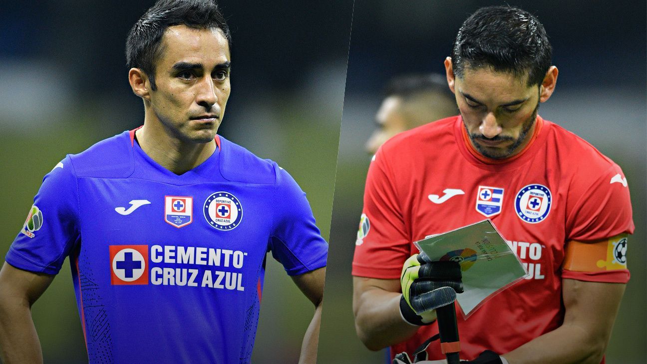 Cruz Azul: Rafael Baca and Jesús Corona wore commemorative patches.