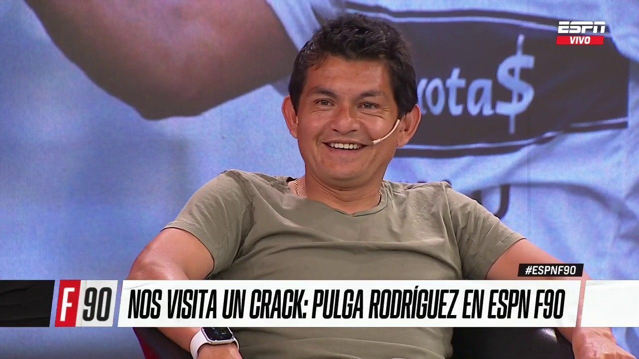 Pulga Rodríguez habló de todo en una extensa entrevista en ESPN F90