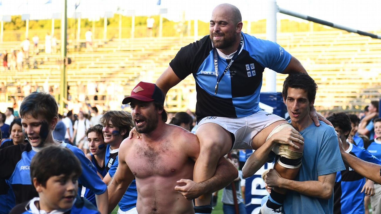 La celebracin del CUBA campen del URBA Top 12!