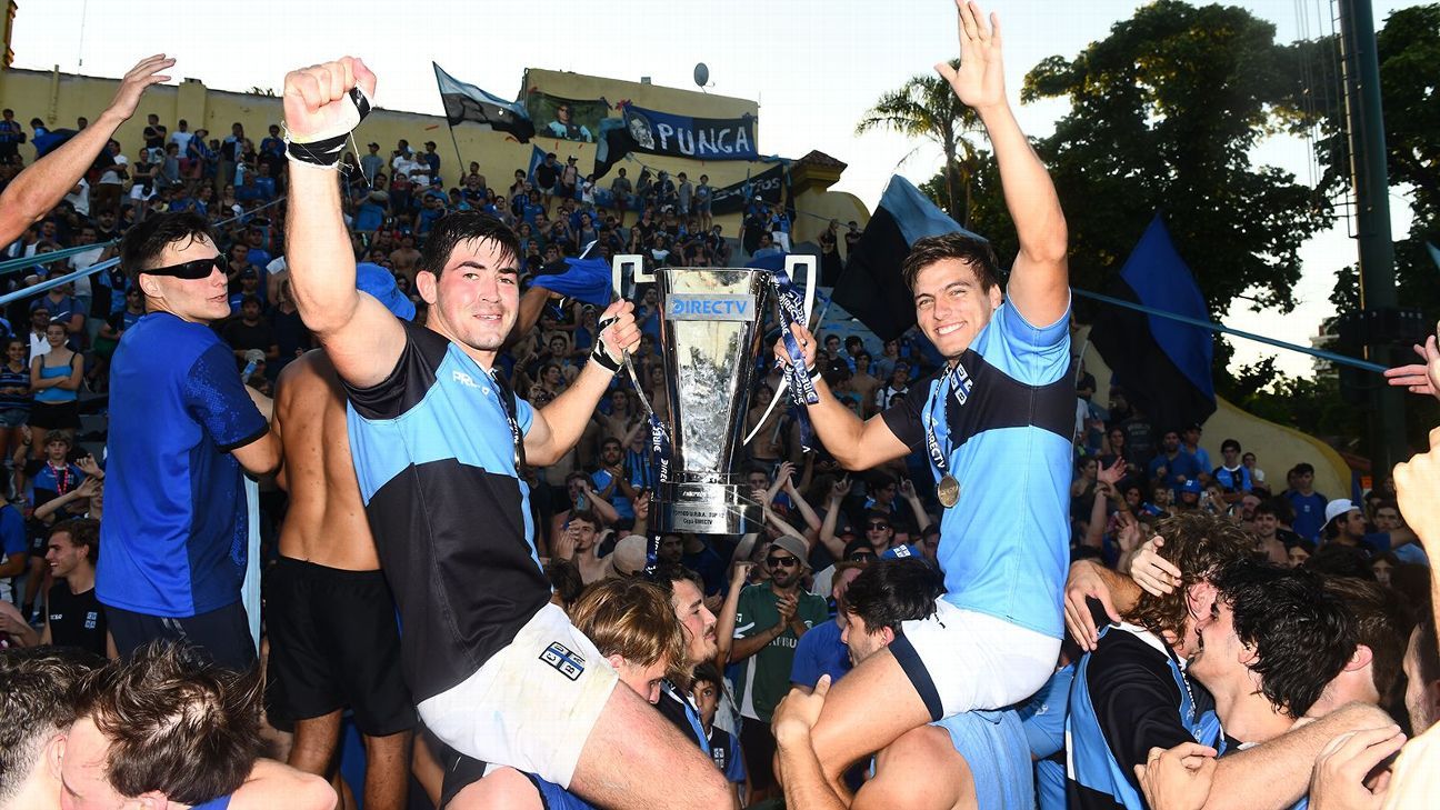 La celebracin del CUBA campen del URBA Top 12!