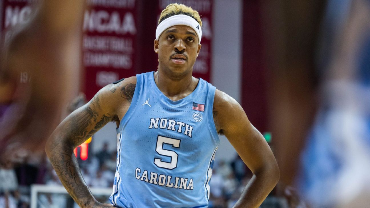 UNC's Armando Bacot leaves loss at Virginia with left ankle injury