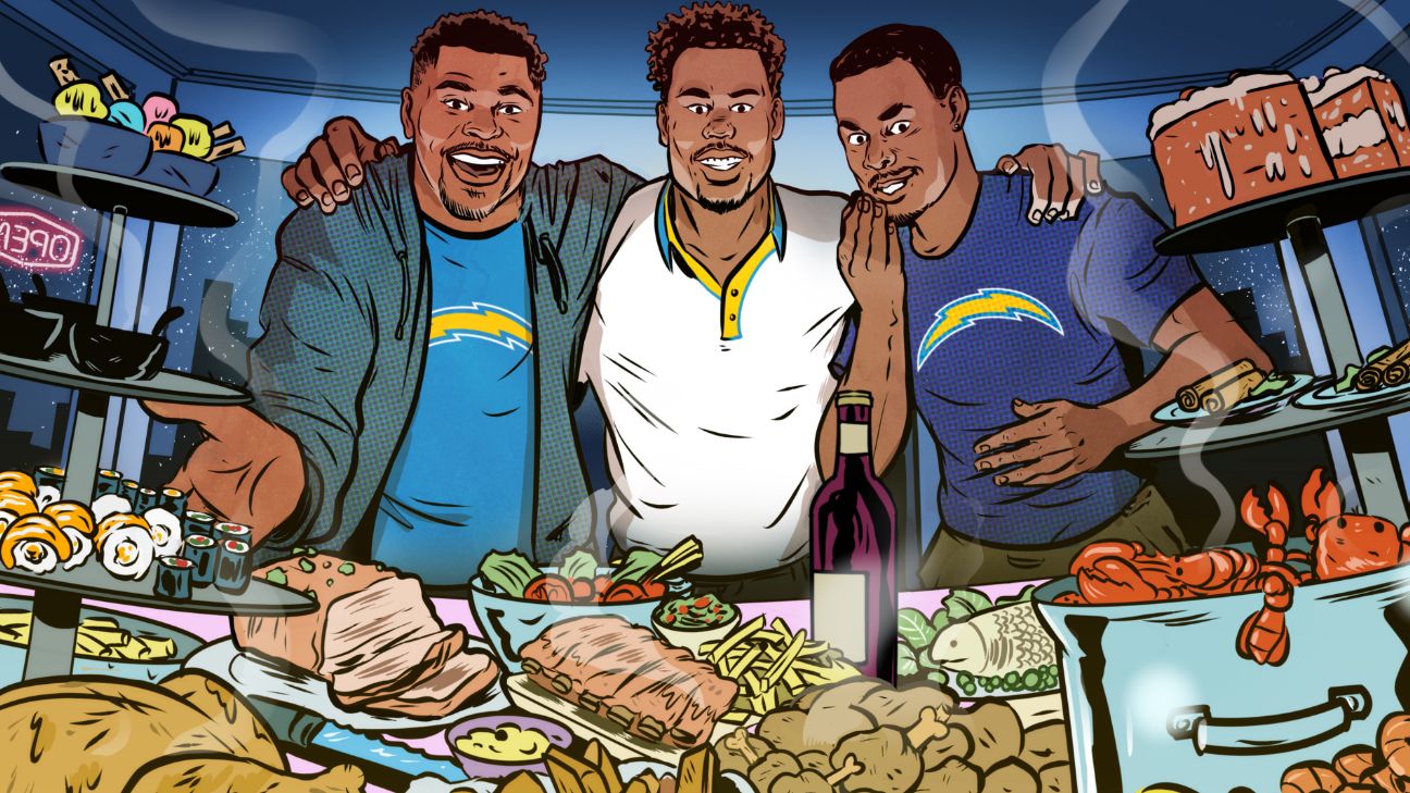A lot of food gets thrown down': Inside the Chargers' extravagant team dinners