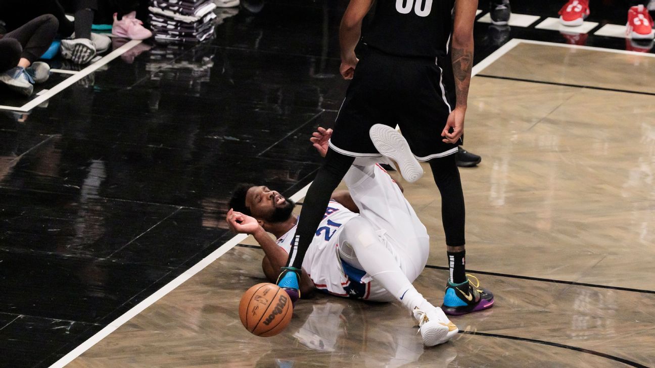 Sixers' Joel Embiid gets flagrant 1 for kicking Nets' Nic Claxton