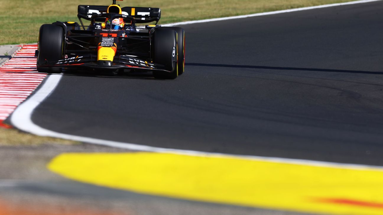 Checo Pérez remontó a la tercera posición; primer podio en Hungría - ESPN