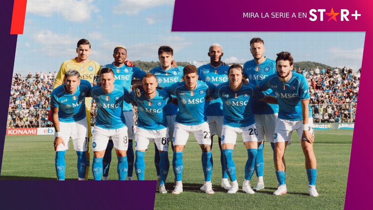 El campeón Napoli abre la Serie A ante Frosinone - ESPN