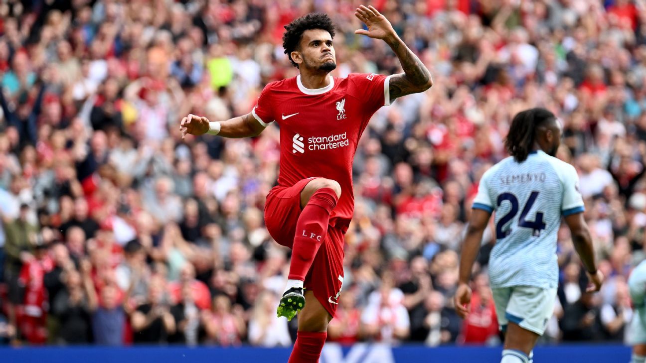 Diaz, Szoboszlai star with 8/10 as Liverpool beat Bournemouth - ESPN