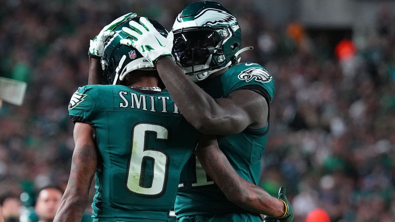 Eagles boast two No. 1 receivers in A.J. Brown, DeVonta Smith - ESPN