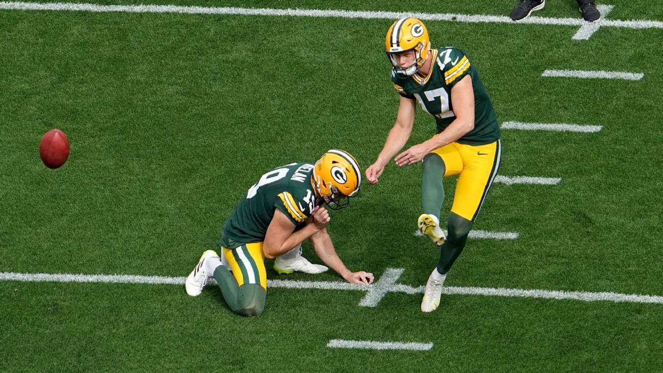 Source - Packers cut kicker Anders Carlson after shaky season - ESPN