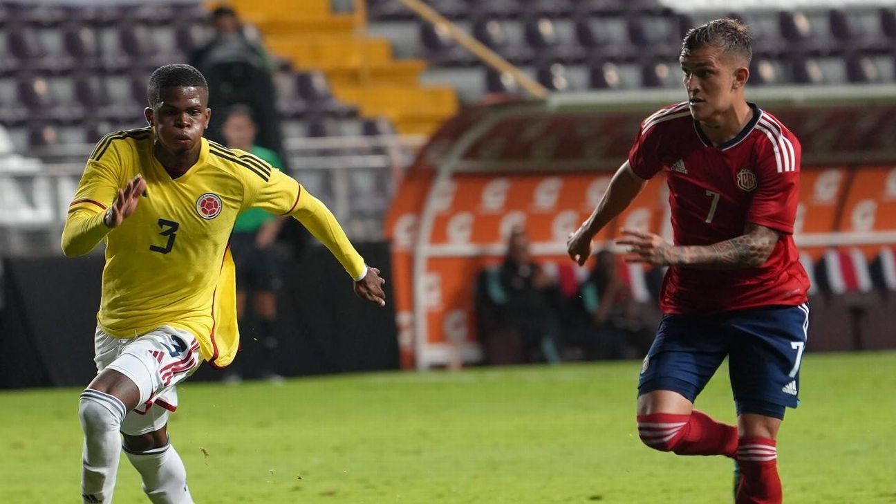 La Selección Colombia Sub 23 empató ante Costa Rica en un amistoso - ESPN