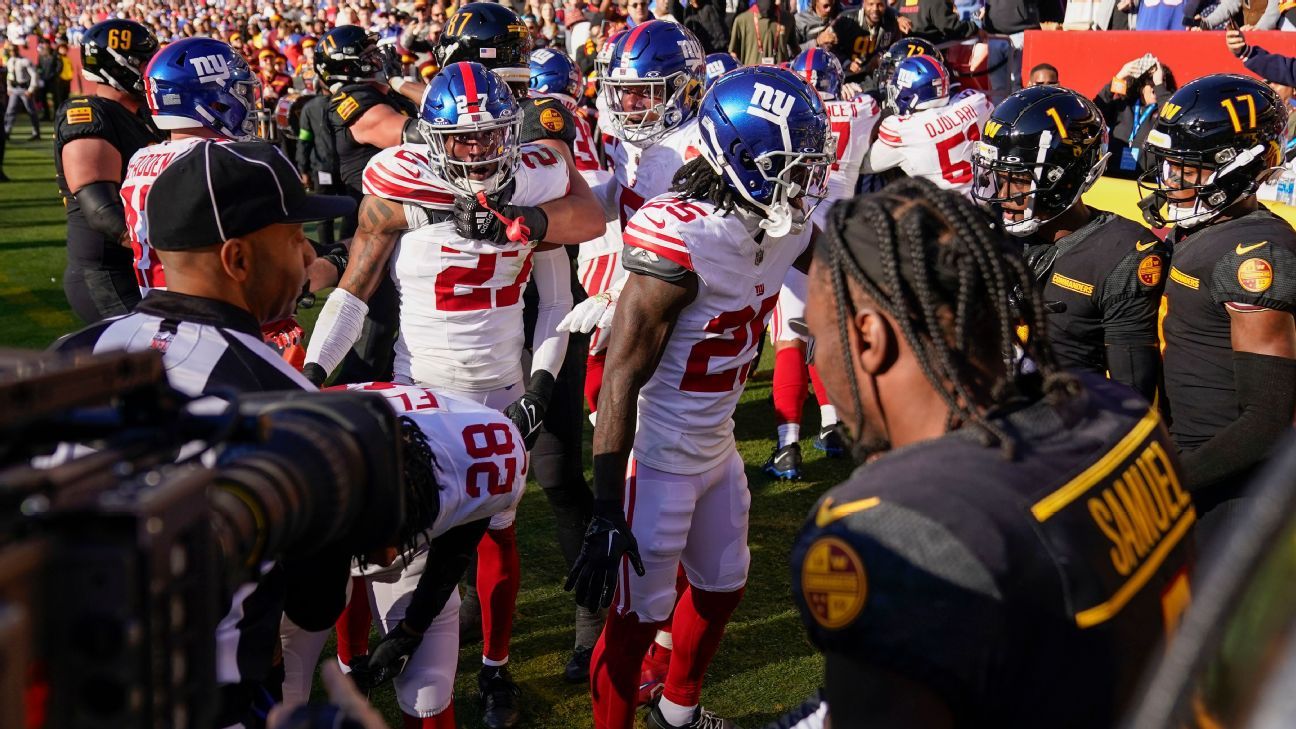 Two players ejected after Commanders-Giants scuffle - ESPN
