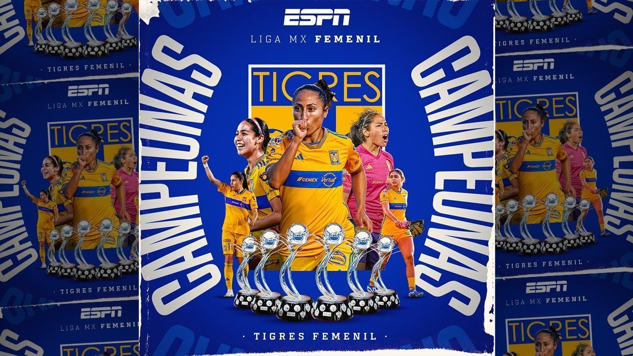 Tigres levanta su sexto título de la Liga MX Femenil - ESPN