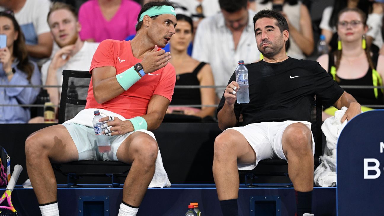 Rafael Nadal jugó en dobles y habló: 