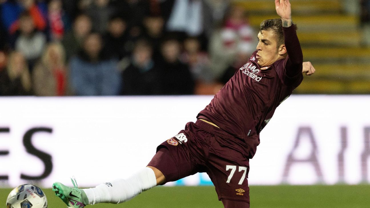 Kenneth Vargas sigue destacando con goles en el Hearts de Escocia - ESPN