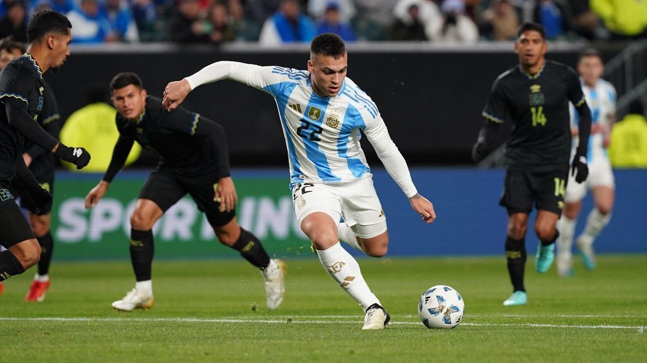 Lautaro Martínez no logra romper sequía goleadora con Argentina - ESPN