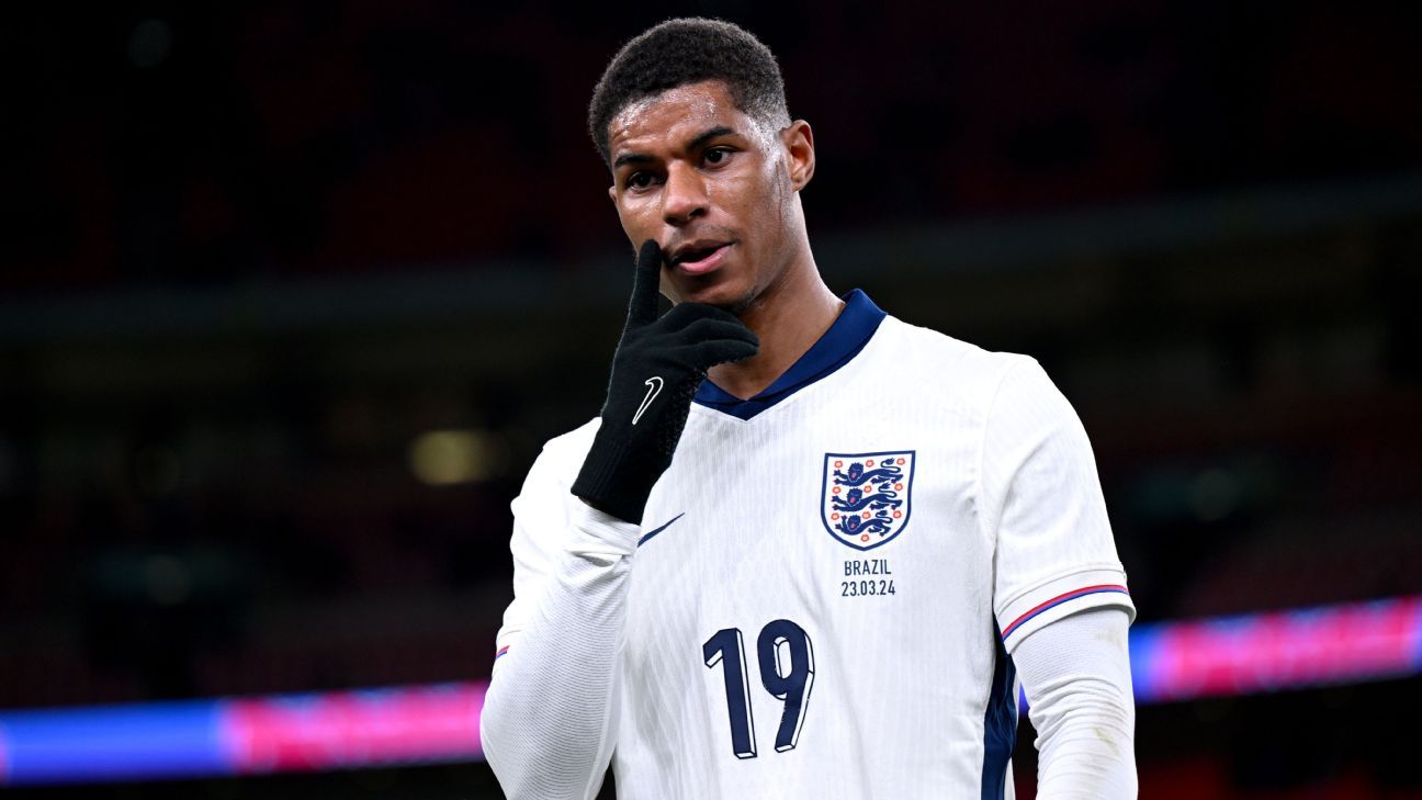 Euro 2024: Rashford out of England squad; Eze, Mainoo in - ESPN