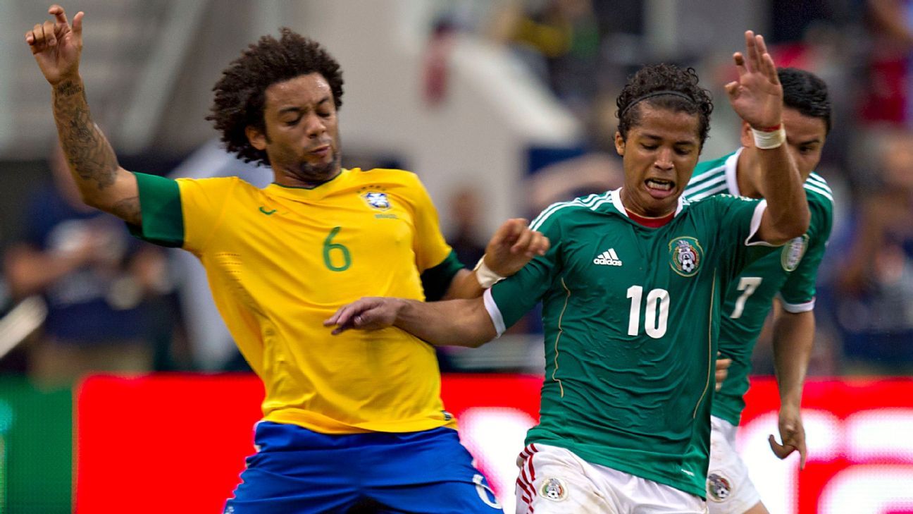 Chicharito y Giovani, héroes del último triunfo de México ante Brasil - ESPN