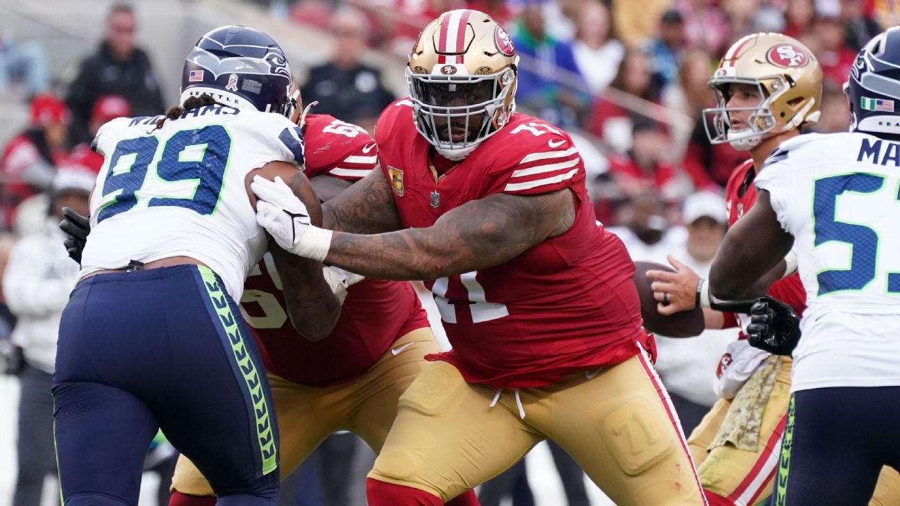 49ers' Trent Williams inactive, won't face Packers - ESPN